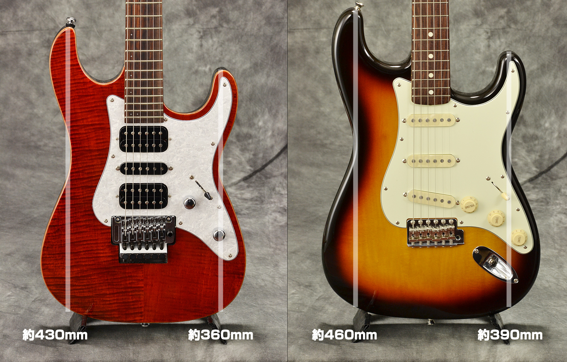 SELVA SST-600 ボディーのサイズ感を比較!! – GuitarQuest イシバシ 