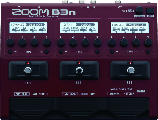 新製品情報】ZOOMがベース用マルチエフェクター「B3n」のリリースを 