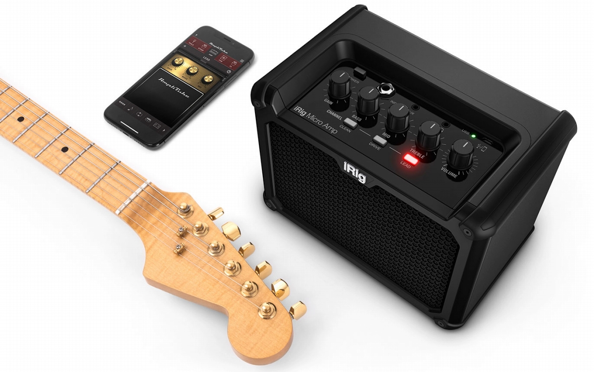 NAMM2019】僅か1.2kgの15W電池駆動ギターアンプ｢iRig Micro Amp｣発表