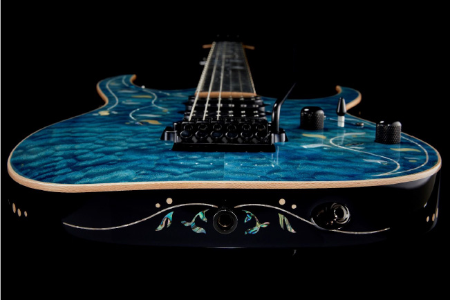 ￥1円スタート 売り切りアイバニーズ j-custom RG1308NT純正ハードケース、ネック、付属品(おまけ付き) Ibanez Ikebe 50th Anniversary  IKRG85701 (Quilted Maple